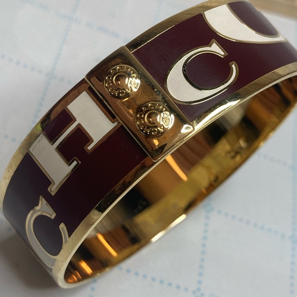 Vintage COACH bangle Bracelet - Picture 6 of 7